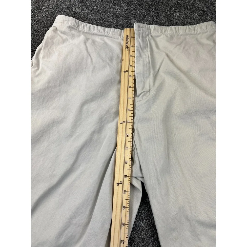 Eddie Bauer Pants Women Sz 12 Cotton Straight Cropped High Rise 25
